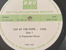 Top Of The Pops 1330 BBC Transcription LP Bruce Dickinson Billy Idol Eurythmics