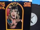 OZZY OSBOURNE SPEAK OF THE DEVIL 2 LP LIVE JET RECORDS 1982 VG+