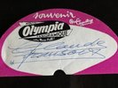 LP dédicacé Claude François à l'Olympia - signé - autographe - signed