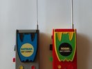 Vintage 1976 FUNCTIONAL Batman and Robin BAT CODER Walkie Talkies MEGO CORP - DC
