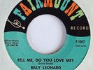 BILLY LEONARD - TELL ME, DO  YOU LOVE ME ? - FAIRMONT  45 - NORTHERN SOUL