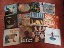 Twelve classic indie 7 inch vinyls incl James, Stone Roses, Happy Mondays
