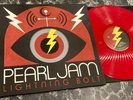 SUPER RARE  PEARL JAM LIGHTNING BOLT RED VINYL RECORD LP 1ST PRESS NM