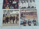 4 Record Picture Sleeves Beach Boys Beatles Yardbirds no Records