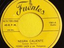 PEDRO LAZA Y SUS PELAYEROS - NEGRA CALIENTE  CUMBIA  45RPM  (listen )