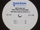 RETURN OF THE PINK PANTHER 1975 Radio Spot Review Record United Artists Film