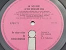 KING CRIMSON IN THE COURT OF THE 1969 UK 1st A2B3 PINK ISLAND PROG/PSYCH GEM VG+