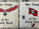 2 Volumes - War Songs of the Third Reich LP Vinyl Record Albums Historical WW2