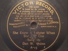 VICTOR RECORD PRE DOG DAN QUINN SHE KNEW A LOBSTER WHEN SHE SAW ONE. RARE  78