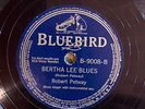 Bluebird 9008 Robert Petaway BERTHA LEE BLUES  78 rpm BLUES E  Delta