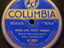 Fisk University Male Quartette Columbia A1833 Swing Low Sweet Chariot 10