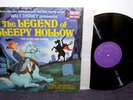 WALT DISNEY Legend Of Sleepy Hollow LP Orig 1971+Booklet Halloween/Horror NICE