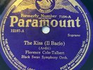 Florence Cole Talbert 78 rpm PARAMOUNT 12187 The Kiss BLACK SWAN CLASSICAL 1923