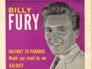BILLY FURY  HALFWAY TO PARADISE + 3  UK DECCA  4trk  PS  EP  60s POP