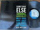 CANNONBALL ADDERLEY Somethin' Else Og Blue Note 1595 LP DG W63 Ear RVG Davis EX+