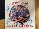 Motörhead Motorhead Live Rare Vinyl Signed Pussies And Beer Rock N Roll LP Rare