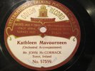 1906 John McCormack ODEON Irish KATHLEEN MAVOURNEEN/ Dear Little Shamrock 57558