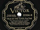 Victor #22304: Ted Weems Or-Talk Of The Town/Coon-Sanders Or-We Love Us E clean