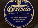 CALIFORNIA RAMBLERS  (THE VAGABONDS) - ‘YOU KNOW ME ALABAM’ RARE CLAXTONOLA 78
