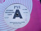 THE KINKS RARE UK PYE PSYCH DEMO 45 DEDICATED FOLLOWER OF FASHION  EX+ CONDITION
