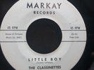 The Classinettes Little Boy bw To The Church Rare Girl Doo Wop 45 rpm Markay Lbl