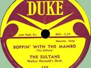 SULTANS Boppin' with the Mambo / What Makes Me Feel This Way 78rpm Duke 1954