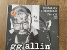 Gg Allin The Murder Junkies Brutality & Bloodshed Orange Vinyl Signed Merle New