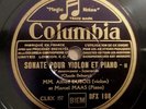 SET 2x78rpm A. DUBOIS M. MASS SONATE DEBUSSY COLUMBIA DFX 198/99 HARD TO FIND