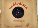Audiodisc Recording Blank Record, Vinyl, 12