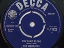 WARRIORS You Came Along M- UK 45 Jon Anderson KING CRIMSON The Sleepy YES garage