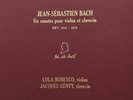 Lola Bobesco, Jacques Genty－BACH Six sonates pour violon et clavecin／BWV 1014