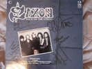Saxon Signed By Band  Back On The Street Lp Vinyl