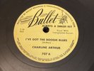 COUNTRY Bullet 78 RPM Charline Arthur - I’ve Got The Boogie Blues 707 V++