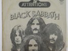 BLACK SABBATH ATTENTION MISTAKE ISRAEL ISRAELI LP ORIG DIFFERENT VERTIGO SWIRL
