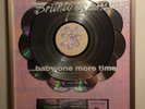 RIAA Rare Britney Spears - …Baby One More Time Sales Placard