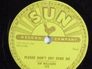 Rockabilly 78 JIM WILLIAMS Please Don't Cry Over Me SUN 270 V+/E HEAR 128