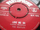 The Beatles – Love Me Do 1962 7” Parlophone R 4949 EX PLUS