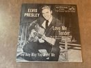 ELVIS PRESLEY 45 LOVE ME TENDER BLACK AND WHITE SLEEVE ONLY - TOUGH ONE