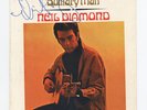 Rare Neil Diamond Autographed Hip Pocket Record to Ray Campi - Solitary Man