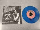 THE DAMNED . DONT CRY WOLF/ ONE WAY LOVE Blue VINYL 7