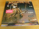MEGADETH LP SO FAR SO GOOD WHAT 1988 Capitol SHRINK + HYPE & INNER SLEEVE THRASH