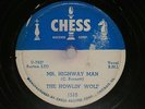 Howlin Wolf 78 Rpm Record Chess 1510 Mr Highway Man / Gettin Old And Grey