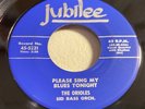 ORIOLES-JUBILEE 5221-PLEASE SING MY BLUES TONIGHT/MOODY OVER YOU=DOO WOP R&B 45