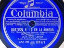 Beethoven: Quatuor No. 15 / Quatuor Lener / Columbia LFX 571-575,  5 × 78rpm
