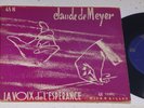 Claude De Meyer Violin/Organ RECITAL Ave Maria Edmee Pache 7inch NM Deva 45 H