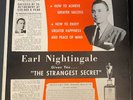 EARL NIGHTINGALE  gives you THE STRANGEST SECRET XCTV-67191  1958  plays VG++