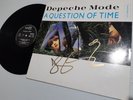 DEPECHE MODE autograph DAVE GAHAN vinyl A QUESTION OF TIME signed live concert