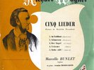 THYSSENS-VALENTIN Piano BUNLET Soprano WAGNER Wesendonck Lieder DUCRETET THOMSON