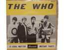 THE WHO, A LEGAL MATTER BRUNSWICK 65.004, 1966 BELGIUM