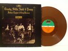 CROSBY STILLS NASH AND YOUNG deja vu (brown vinyl) LP EX/VG, SD 19118, album